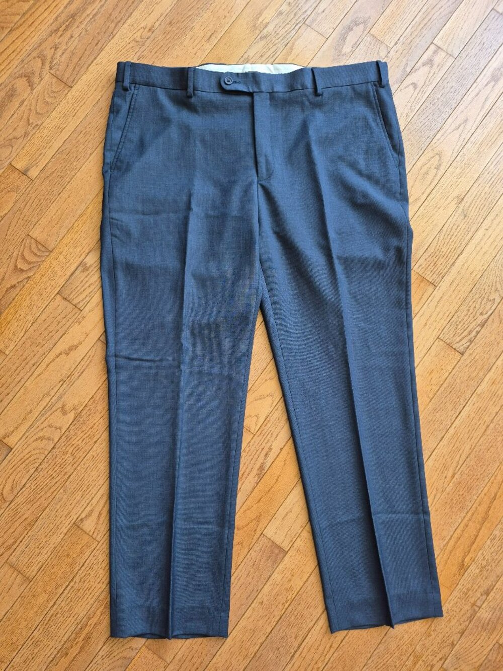 NWT Saks Fifth Avenue Wool Dress Pant Blue 40